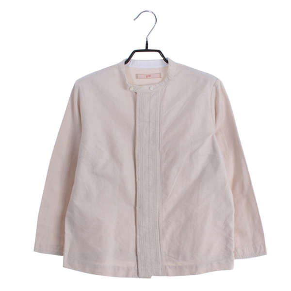 [GRIN]   코튼 노카라 셔츠( MADE IN JAPAN )[SIZE : WOMEN S]