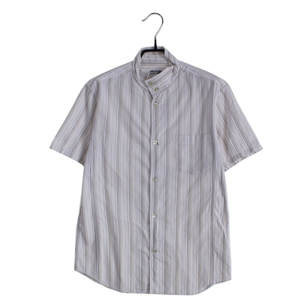[COMME CA DU MODE]   코튼 스트라이프 반팔 셔츠( MADE IN JAPAN )[SIZE : MEN M]
