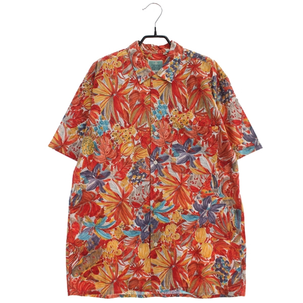 [LHOMME RAFFINE]   코튼 패턴 반팔 셔츠( MADE IN JAPAN )[SIZE : MEN L]