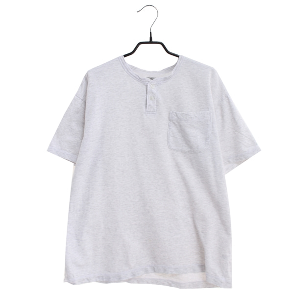 [MOSCHINO]   코튼 하프버튼 반팔 티셔츠( MADE IN JAPAN )[SIZE : MEN L]