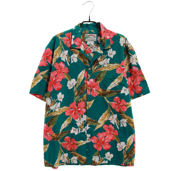[L.L BEAN]   코튼 패턴 반팔 셔츠( MADE IN HAWAII )[SIZE : MEN XL]