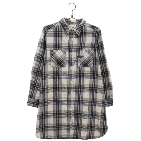 [BEAMS BOY]   코튼 체크 패턴 셔츠 원피스( MADE IN JAPAN )[SIZE : WOMEN XS]